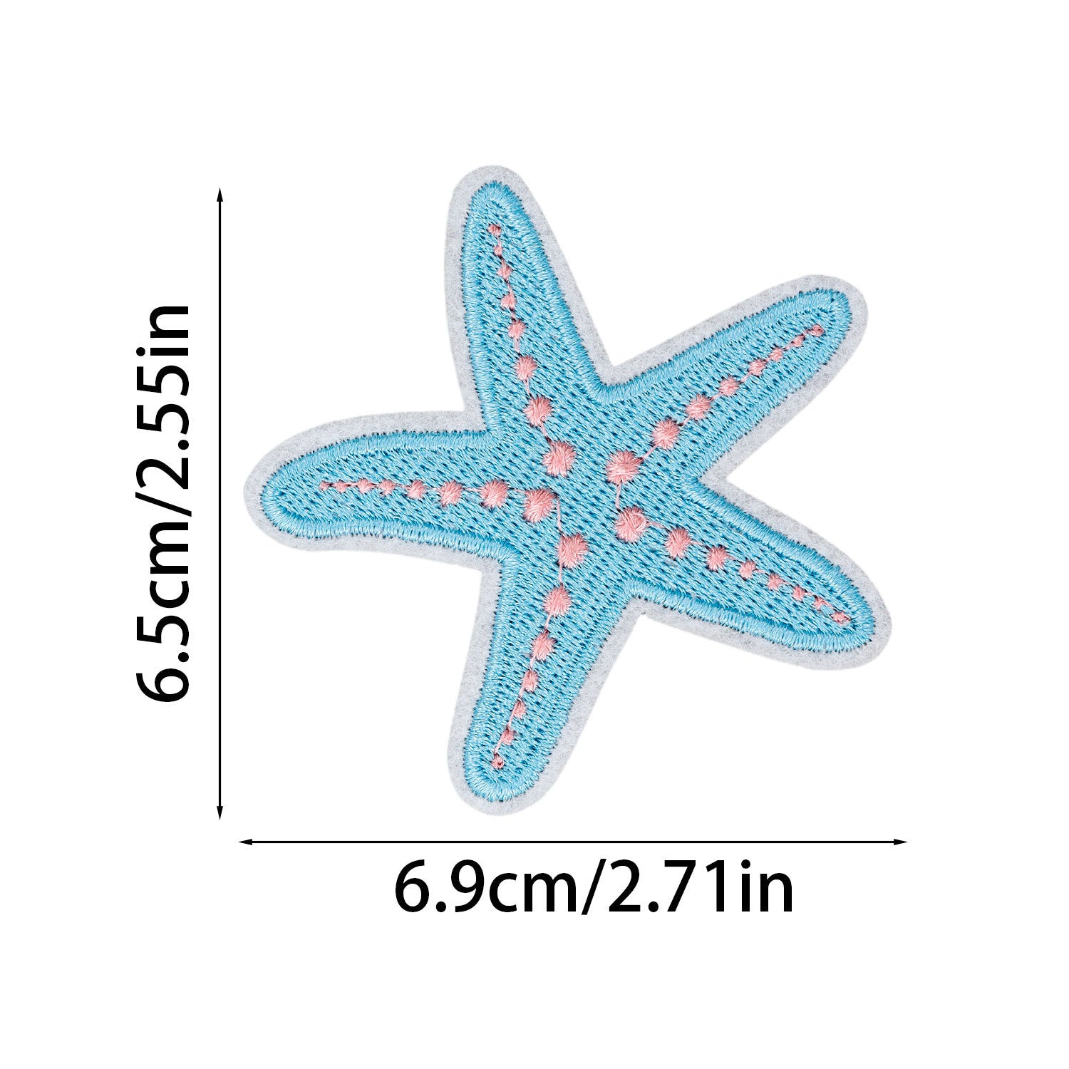 Wholesale American Ocean Style 16-Piece Embroidered Cloth Patch Holiday Seahorse Anchor Surfing Girl Shell High-Density Applique